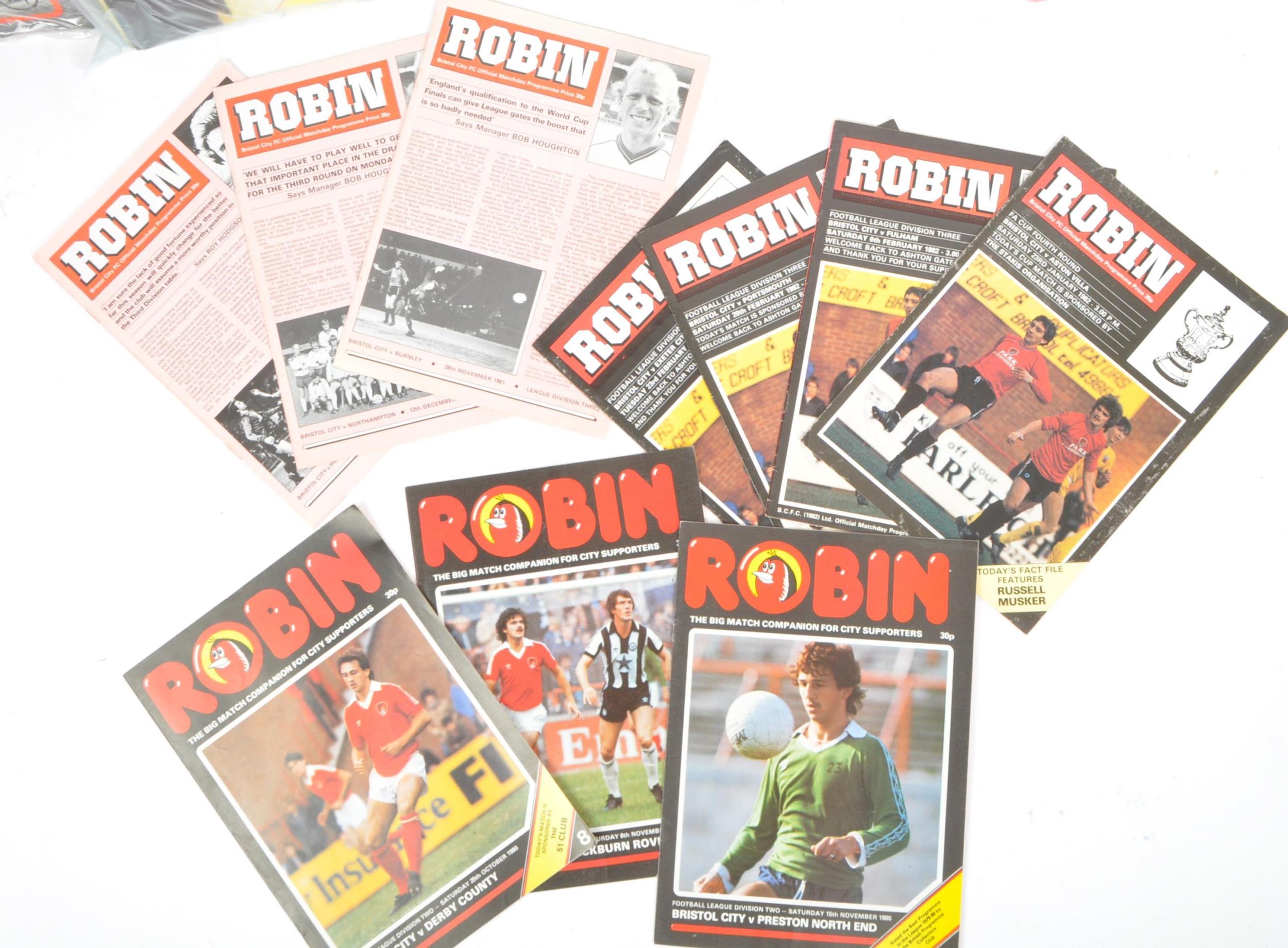 BRISTOL CITY FOOTBALL CLUB - MATCHDAY PROGRAMMES & MAGAZINES