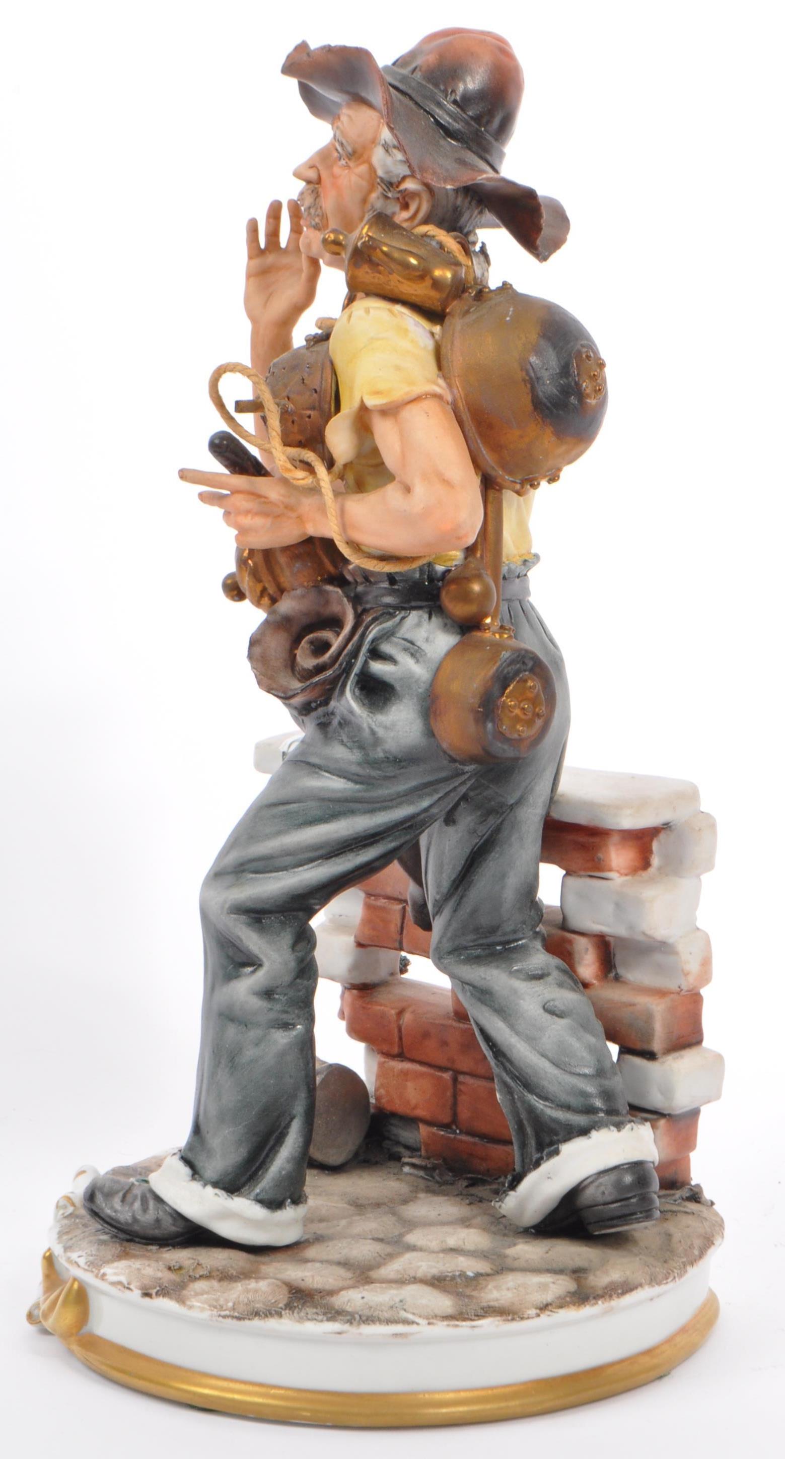 CAPODIMONTE - PORCELAIN CHINA FIGURINE OF A VAGABOND - Image 4 of 6