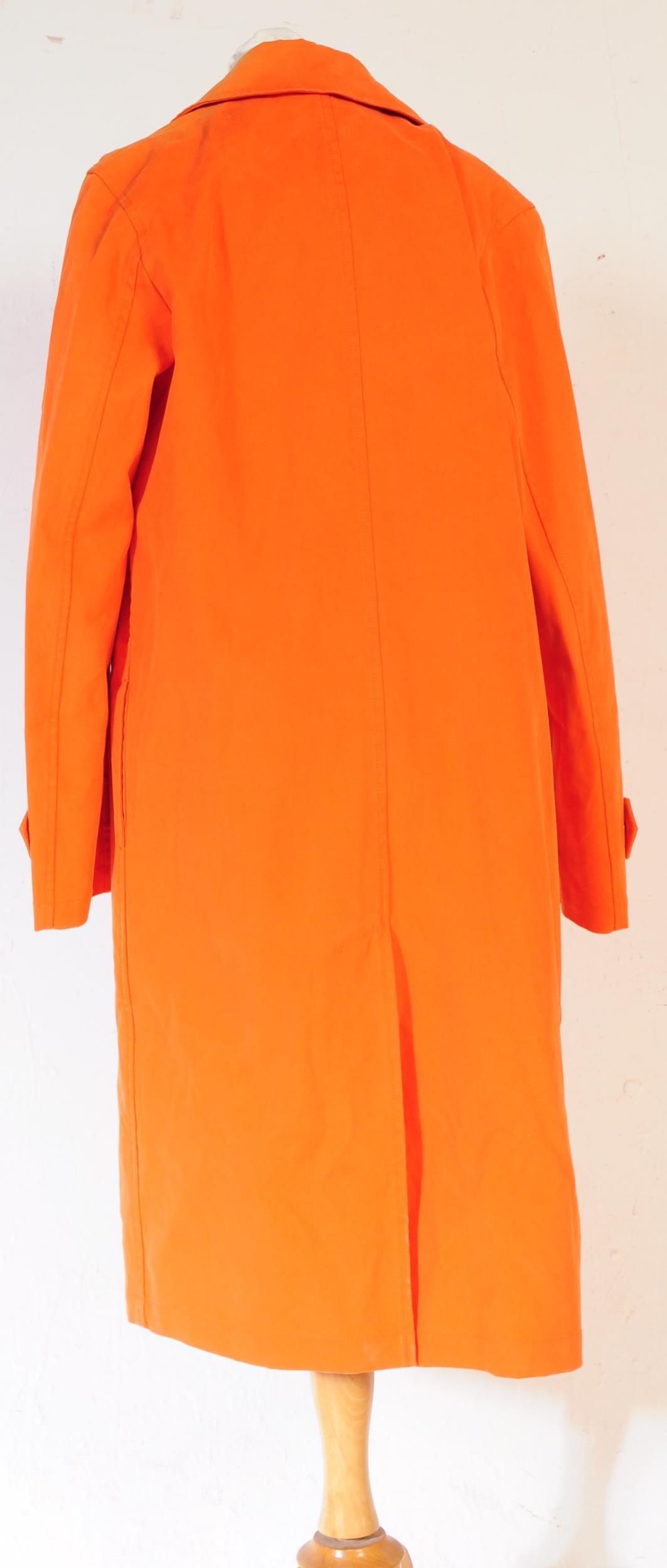 VINTAGE RALPH LAUREN ORANGE TRENCH COAT - Image 3 of 7