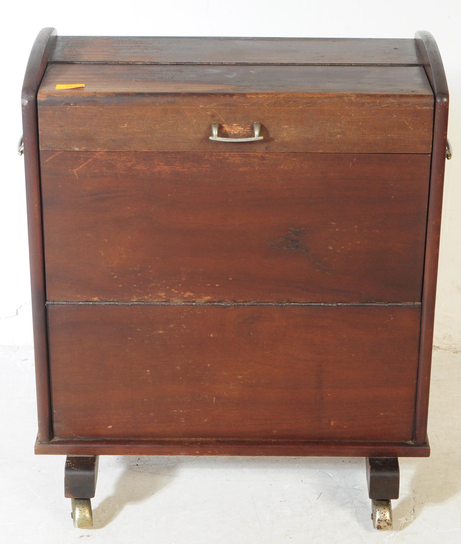 VINTAGE BESWAY - TEAK EFFECT HARRODS COCKTAIL TROLLEY - Image 2 of 6