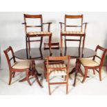 REPRODUCTION MAHOGANY OVAL EXTENDING DINING TABLE