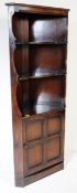 20TH CENTURY ERCOL OLD COLONIAL ELM CORNER CABINET
