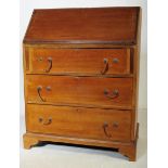 EDWARDIAN MAHOGANY PEDESTAL WRITING DESK BUREAU