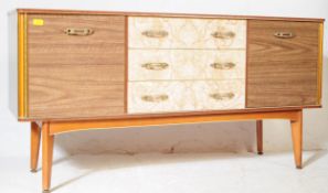 ITALIAN MANNER FORMICA VENEER COCKTAIL SIDEBOARD CREDENZA