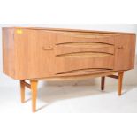 VINTAGE 1970S FAUX TEAK WOOD VENEER SIDEBOARD CREDENZA