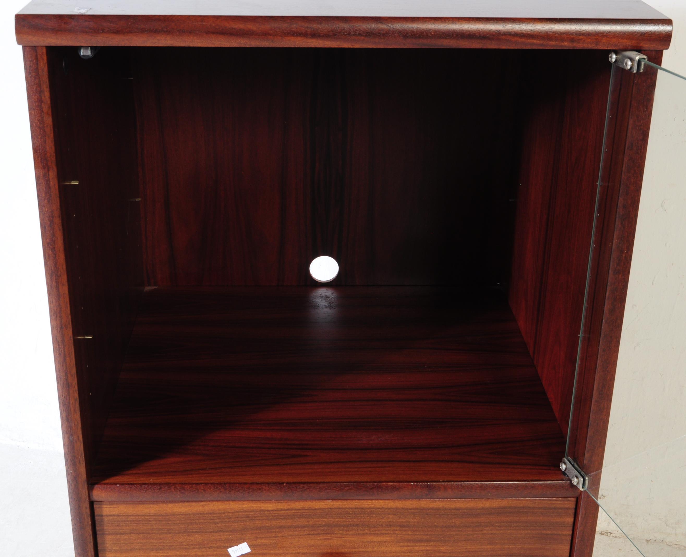 CONTEMPORARY MAHOGANY VENEERED MUSIC CABINET - Image 3 of 6