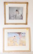 PAIR OF WILLIAM RUSSELL FLINT FRAMED & GLAZED PRINTS