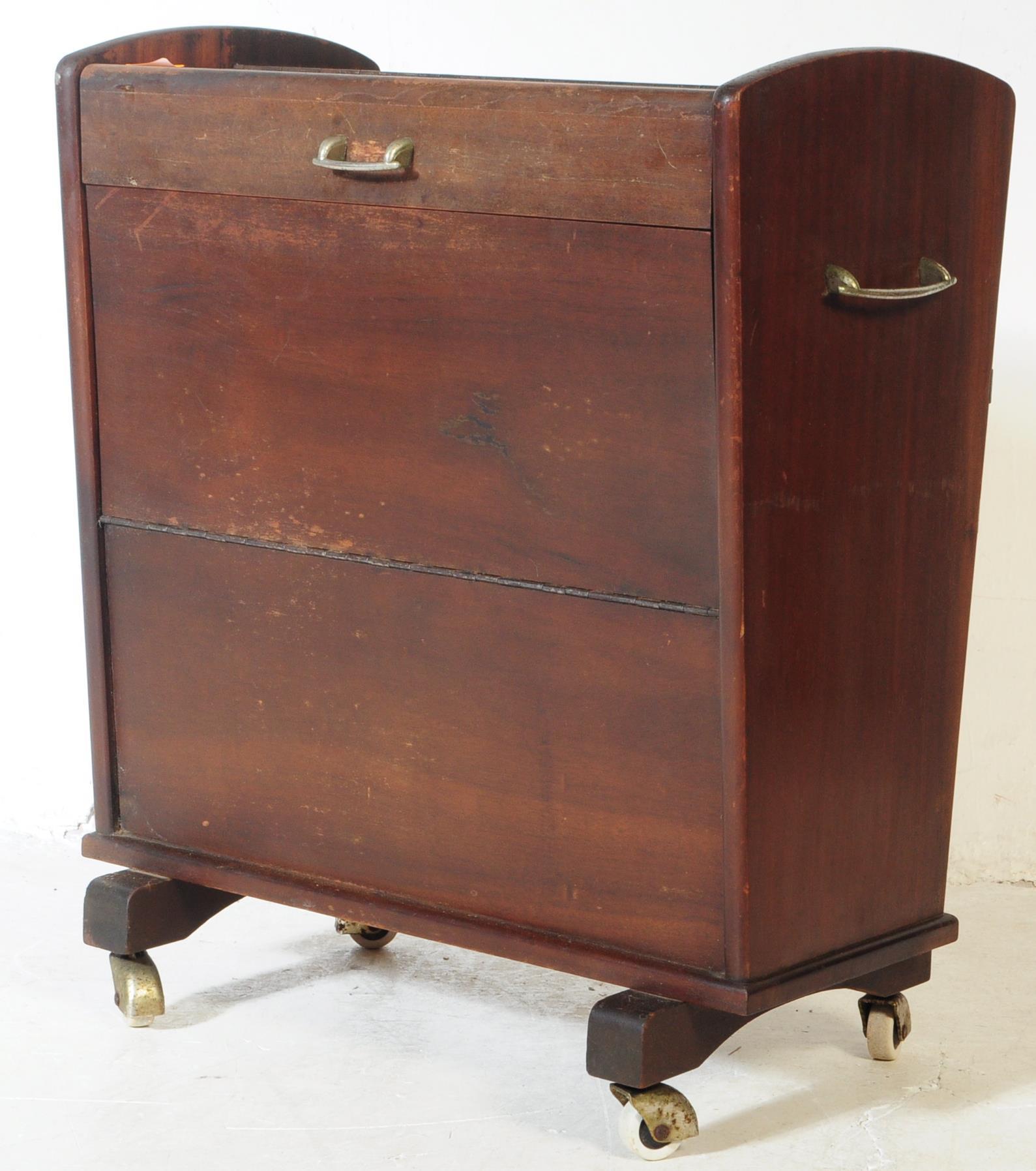 VINTAGE BESWAY - TEAK EFFECT HARRODS COCKTAIL TROLLEY - Image 4 of 6