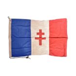 WWII SECOND WORLD WAR FREE FRENCH FORCES FLAG