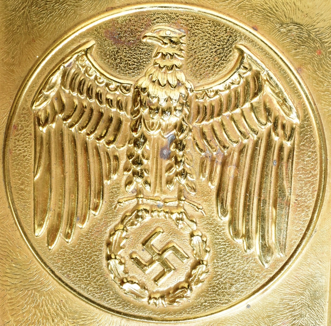 WWII SECOND WORLD WAR GERMAN BRASS DOOR PLATE - Image 2 of 3