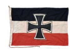 WWI IMPERIAL GERMAN EMPIRE NAVAL FLAG - SMS BLITZ