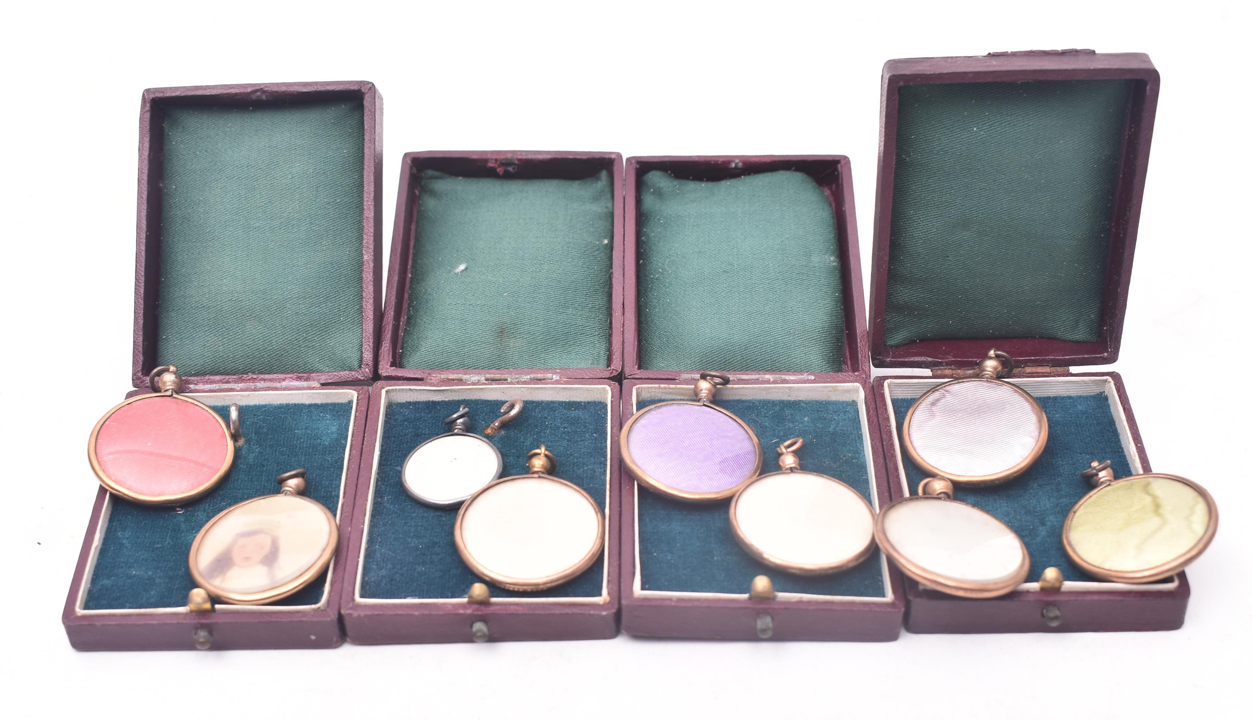 NINE LATE VICTORIAN ROLLED GOLD FRAME PORTRAIT MINIATURES - Image 5 of 7