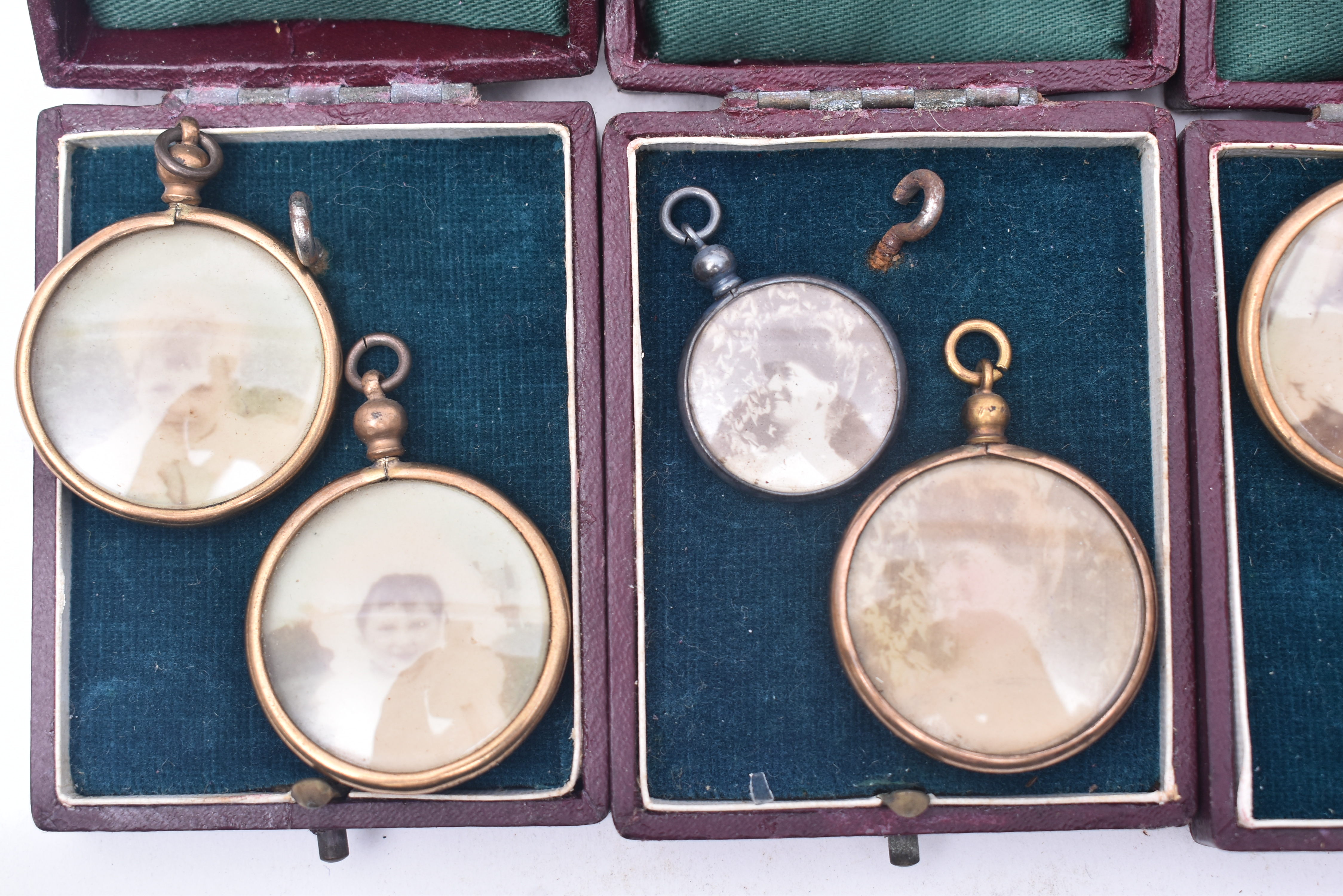 NINE LATE VICTORIAN ROLLED GOLD FRAME PORTRAIT MINIATURES - Image 4 of 7