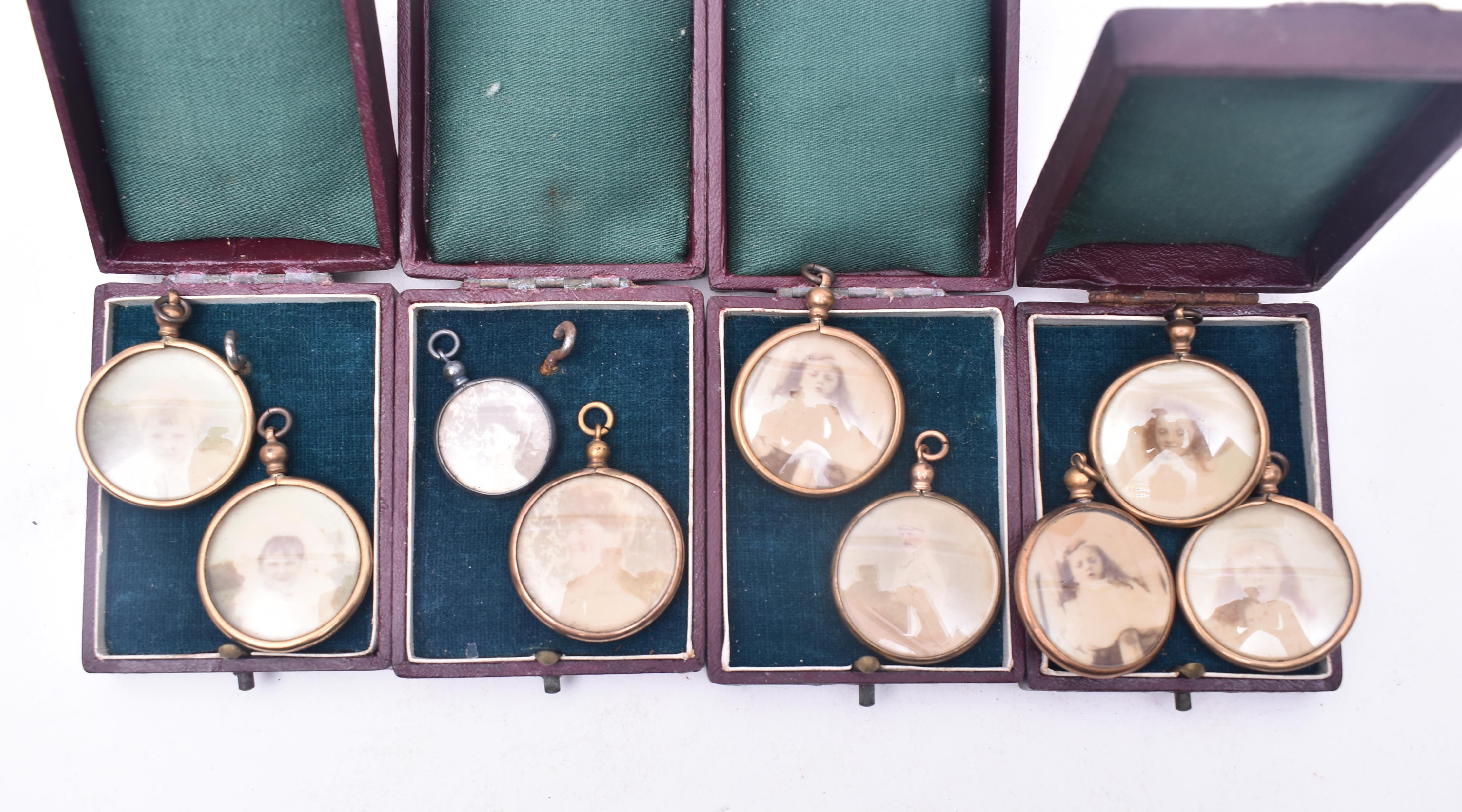 NINE LATE VICTORIAN ROLLED GOLD FRAME PORTRAIT MINIATURES - Image 2 of 7