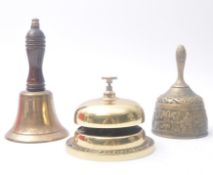 19TH CENTURY ECCLESIASTICAL BELL & TWO BELL'S WHISKY BELLS