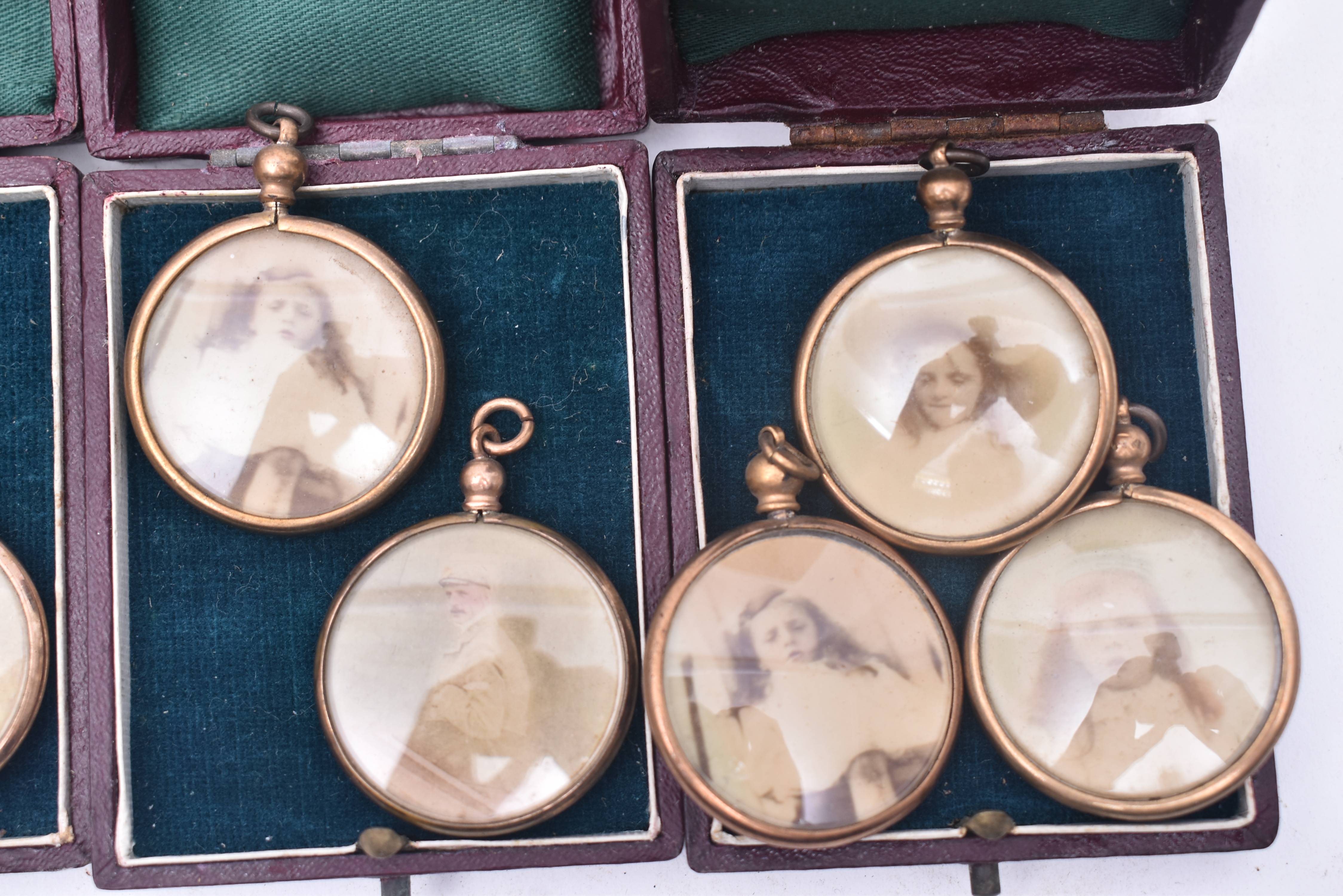 NINE LATE VICTORIAN ROLLED GOLD FRAME PORTRAIT MINIATURES - Image 3 of 7