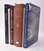 COLLECTION OF REFERENCE BOOKS & CATALOGUES ON PEWTER