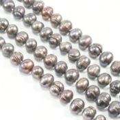 CULTURED BLACK BAROQUE PEARL NECKLACE