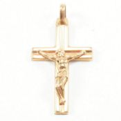 HALLMARKED 9CT GOLD CRUCIFIX NECKLACE PENDANT