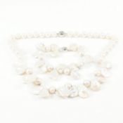 CULTURED BAROQUE PEARL NECKLACE & BRACELET DEMI PARURE