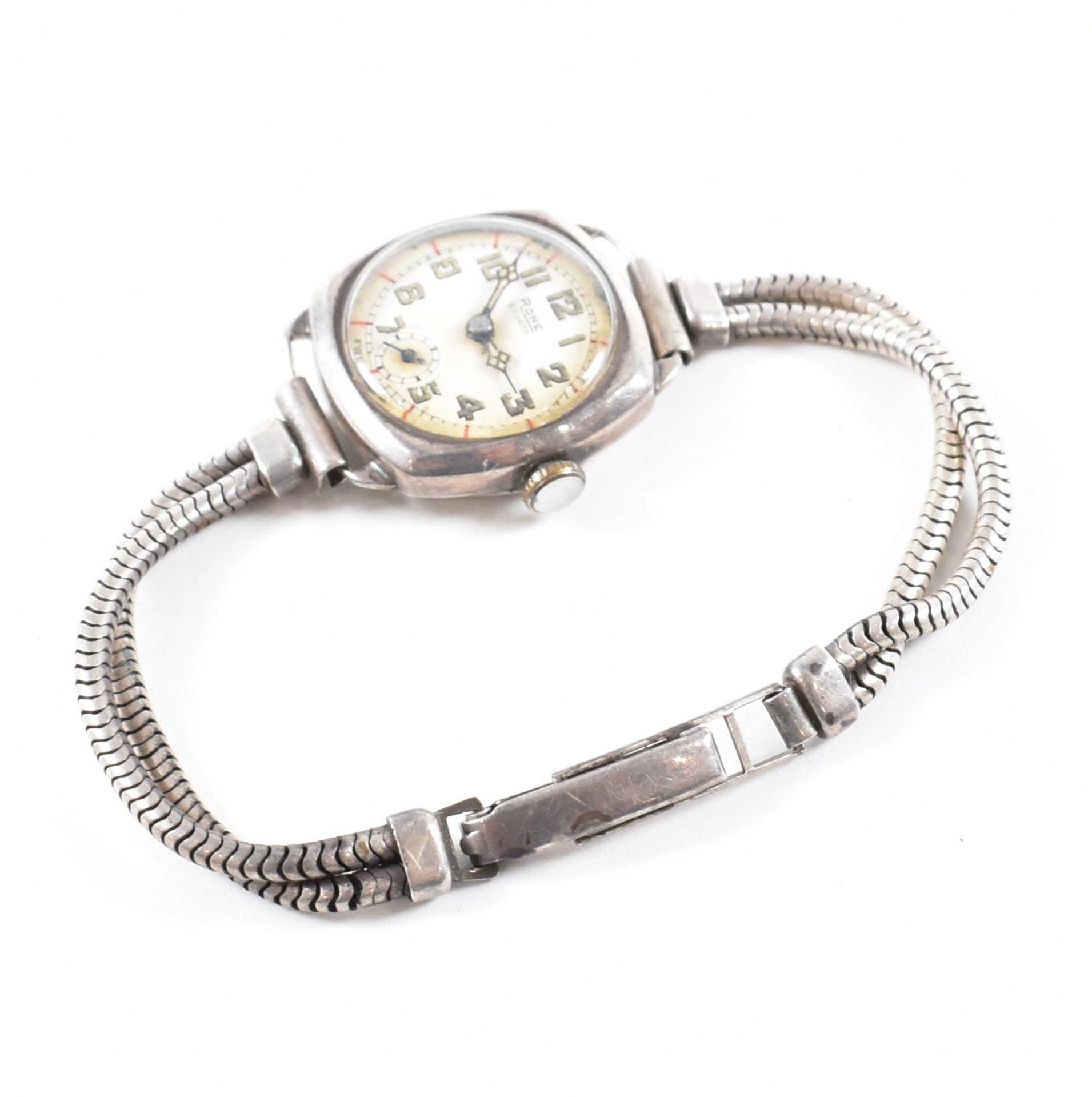 RONE SPORTS WATCH ON HALLMARKED SILVER STRAP - Image 5 of 5
