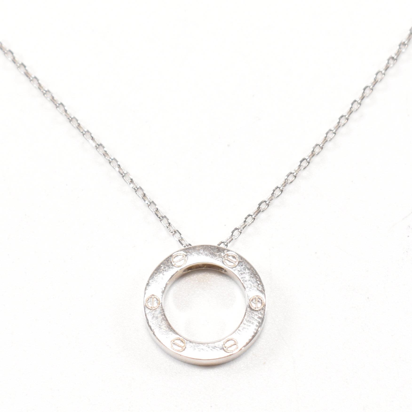 SILVER DESIGNER STYLE PENDANT NECKLACE - Image 2 of 7