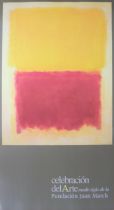 MARK ROTHKO - BEIGE, YELLOW AND PURPLE - EXHIBITION POSTER