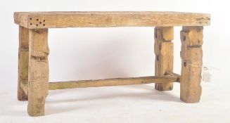 CONTEMPORARY INDONESIAN HARDWOOD GARDEN TABLE