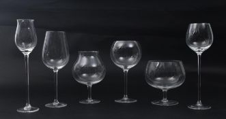 MOSER PRAHA GLASS - SET OF CLUB'S PHYSIOGNOMICAL SNIFTERS