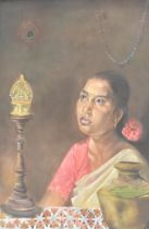 PADAY ANAN - VINTAGE 20TH CENTURY OIL ON CANVAS PAINTING