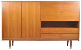 BRITISH MODERN DESIGN - MID CENTURY TEAK SIDEBOARD