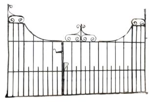 PAIR OF LARGE 20TH CENTURY WROUGHT IRON GATES