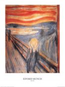 EDVARD MUNCH - SCREAM - 1999 RETRO OFFSET LITHOGRAPH