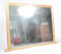 LARGE 19TH CENTURY VICTORIAN GILT OVERMANTEL MIRROR