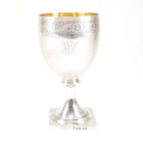 GEORGE III HALLMARKED SILVER GOBLET