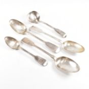 COLLECTION OF HALLMARKED EARLY VICTORIAN SILVER SPOONS