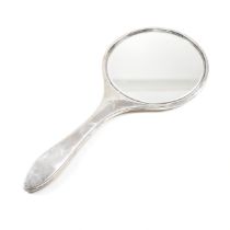 GEORGE V HALLMARKED SILVER VANITY HAND MIRROR