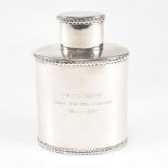 VICTORIAN HALLMARKED SILVER TEAPOY TEA CADDY