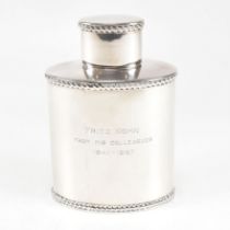 VICTORIAN HALLMARKED SILVER TEAPOY TEA CADDY