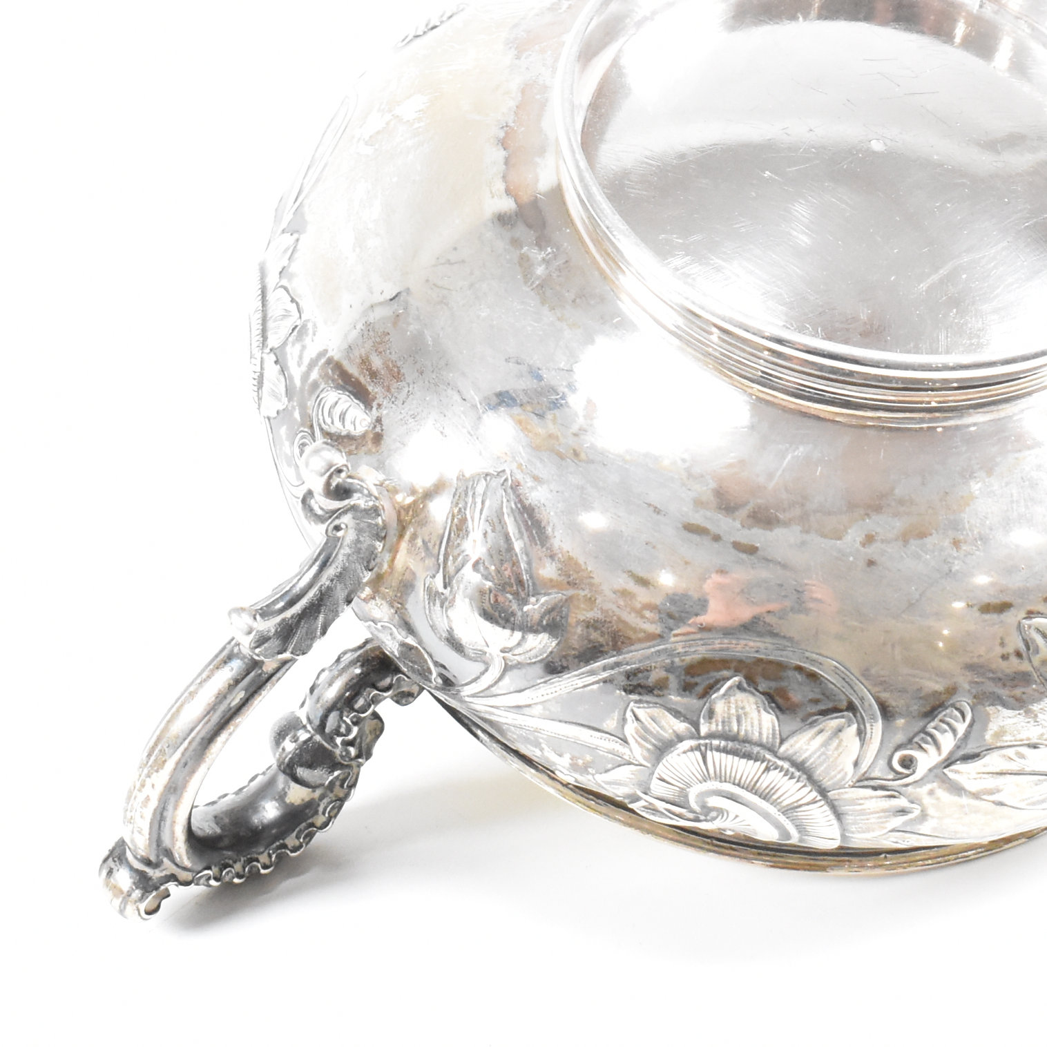 GEORGIAN HALLMARKED SILVER SUGAR BOWL 1830 - Image 11 of 13