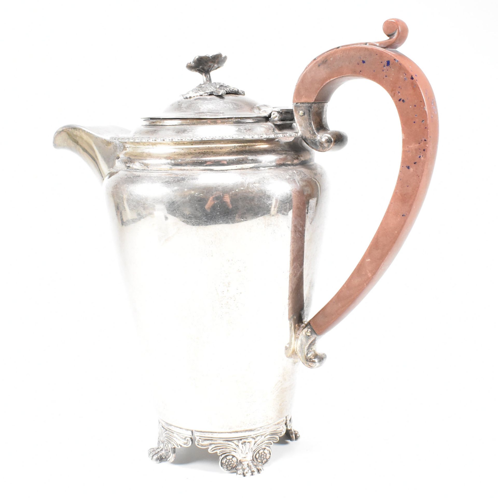 1950S HALLMARKED SILVER COFFEE & TEA POT SET - Image 9 of 16