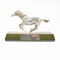 1970S ALGERNON ASPREY HALLMARKED SILVER HORSE FIGURE STATUE