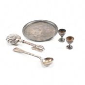 COLLECTION OFHALLMARKED SILVER & CONTINENTAL SILVER ITEMS