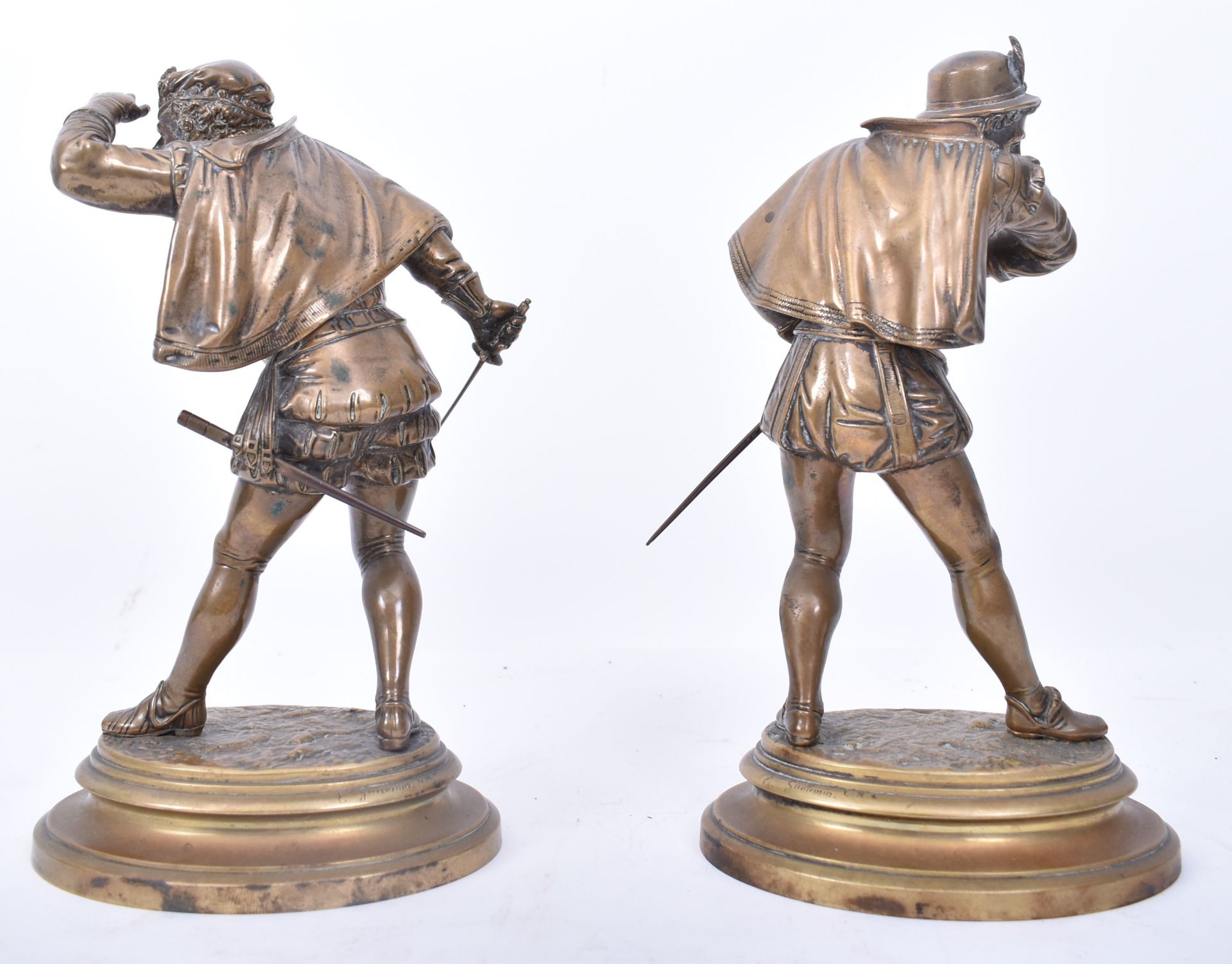 EMILE GUILLEMIN - PAIR OF 19TH CENTURY FRENCH BRONZE CAVALIERS - Bild 3 aus 6