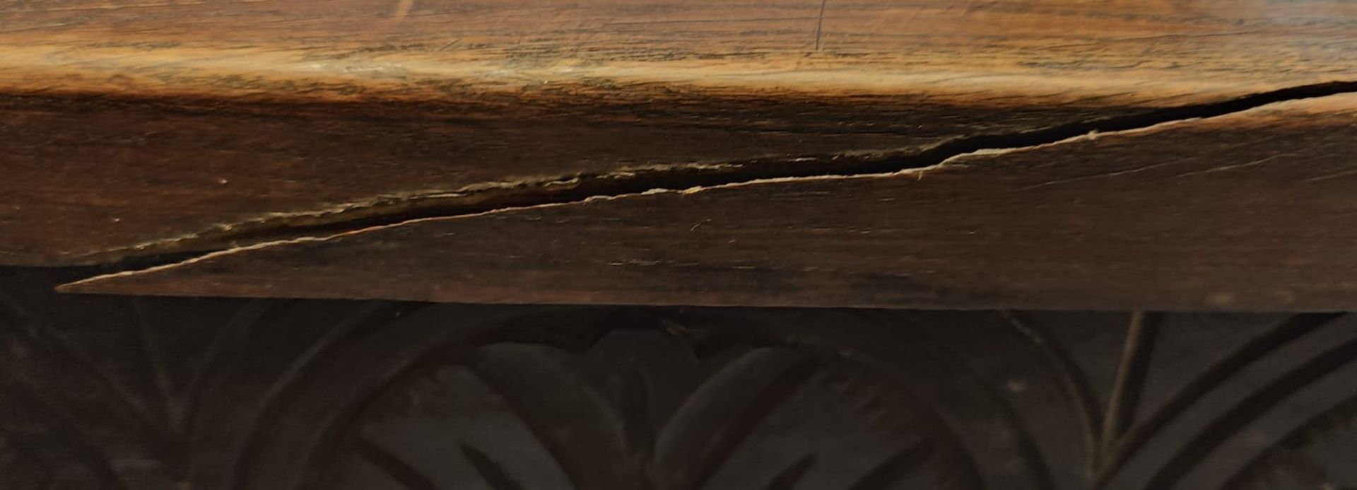 17TH CENTURY ENGLISH OAK REFECTORY DINING TABLE - Image 8 of 8