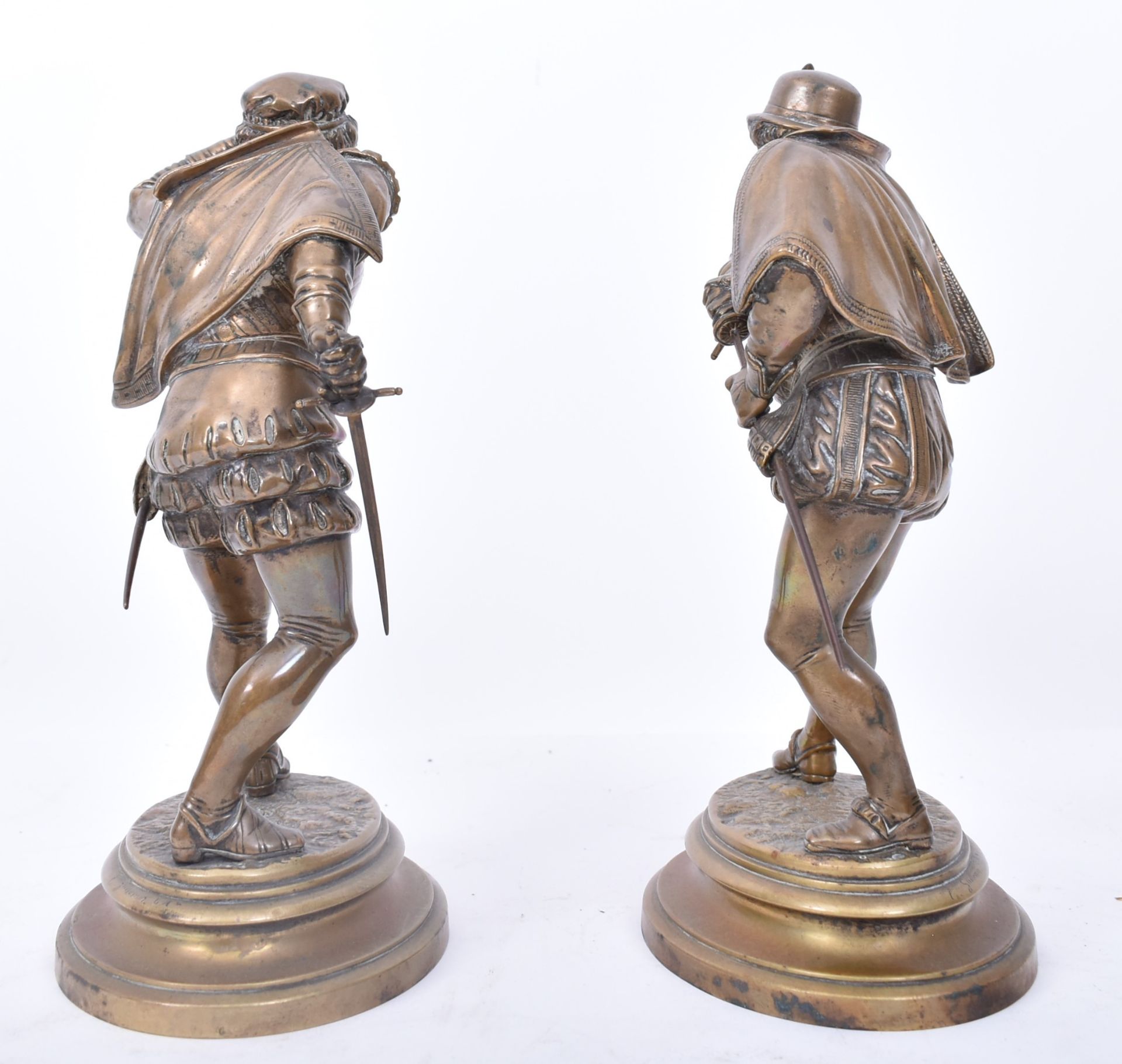 EMILE GUILLEMIN - PAIR OF 19TH CENTURY FRENCH BRONZE CAVALIERS - Bild 2 aus 6