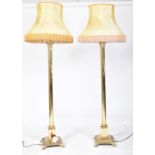 PAIR OF 20TH CENTURY NEO-CLASSICAL STYLE COLUMN LAMPS