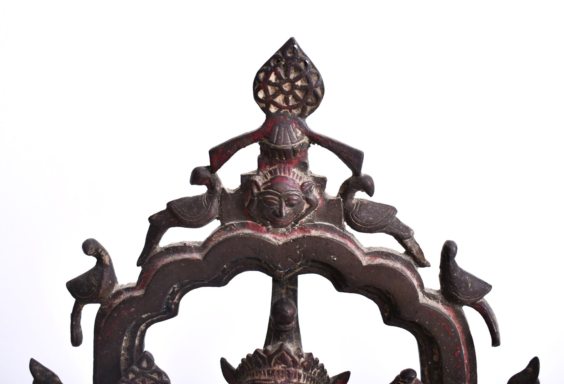 19TH CENTURY BRONZE SHRINE FIGURE OF DANCING HINDU DEITY - Image 5 of 10