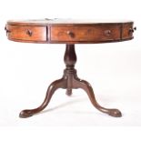 GEORGE III 19TH CENTURY MAHOGANY CIRCULAR RENT TABLE