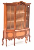 EARLY 20TH CENTURY MAHOGANY AND SATINWOOD CABINET